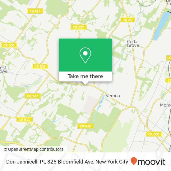 Don Jannicelli Pt, 825 Bloomfield Ave map