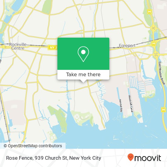 Mapa de Rose Fence, 939 Church St