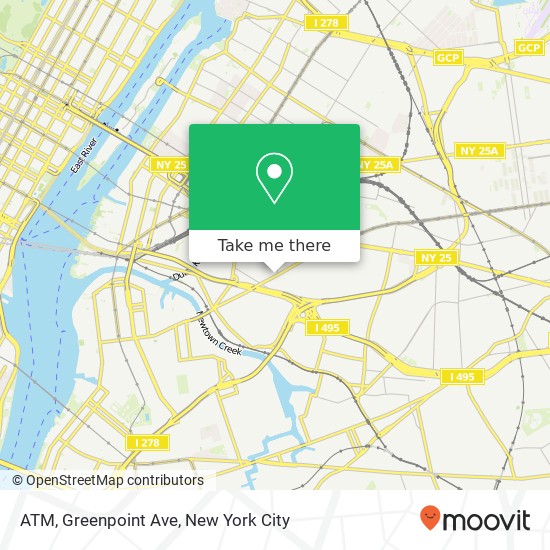 ATM, Greenpoint Ave map