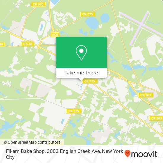 Mapa de Fil-am Bake Shop, 3003 English Creek Ave