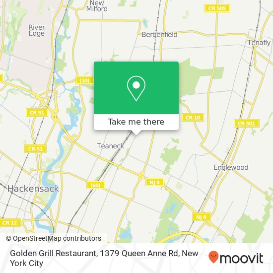 Mapa de Golden Grill Restaurant, 1379 Queen Anne Rd