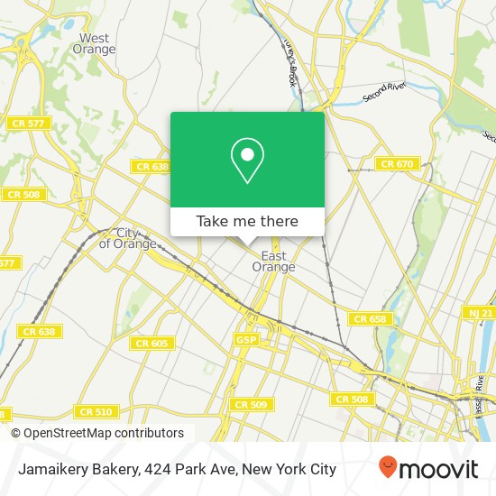 Jamaikery Bakery, 424 Park Ave map