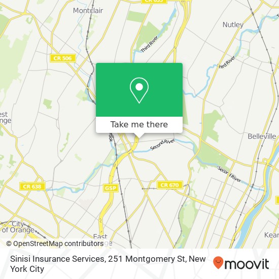 Mapa de Sinisi Insurance Services, 251 Montgomery St