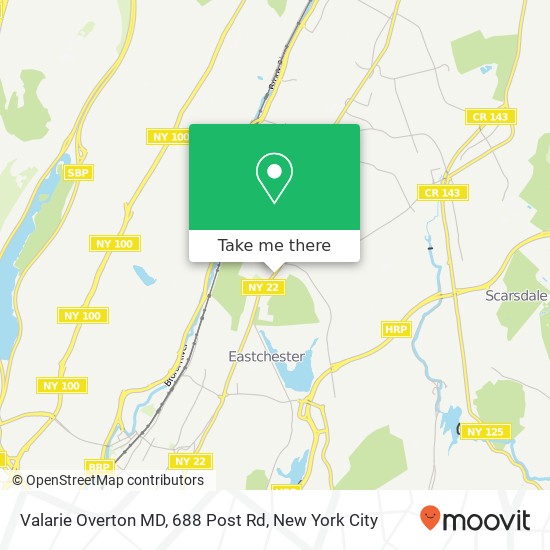Mapa de Valarie Overton MD, 688 Post Rd