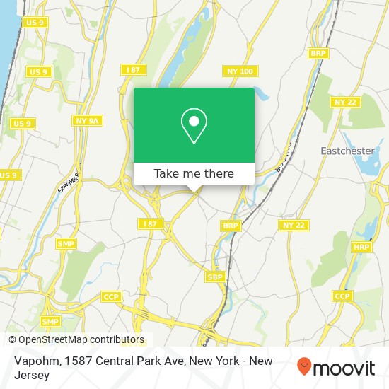 Mapa de Vapohm, 1587 Central Park Ave