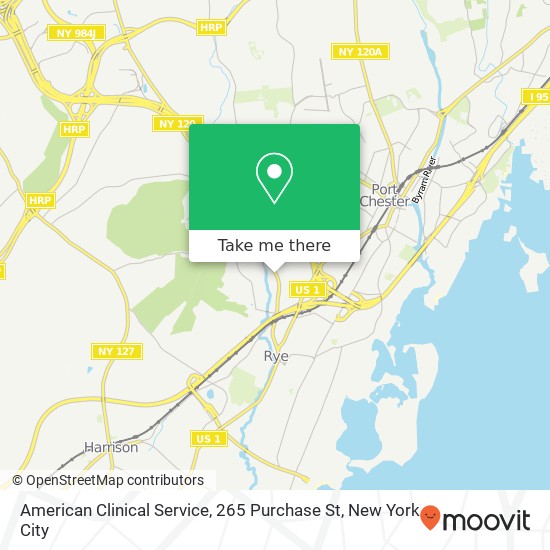 Mapa de American Clinical Service, 265 Purchase St