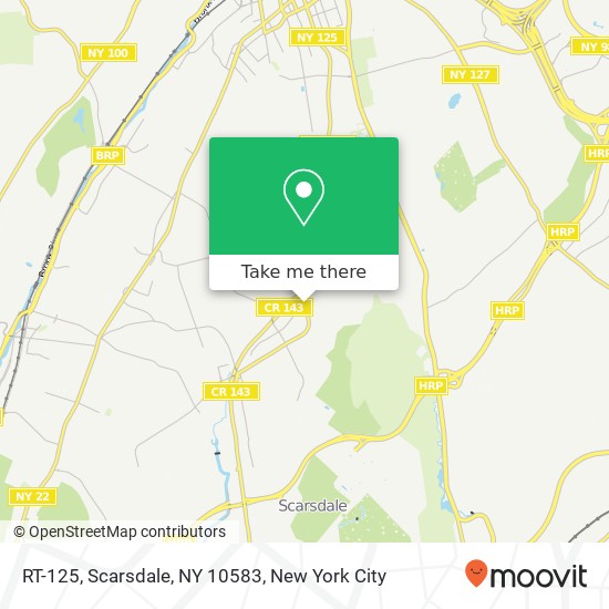 Mapa de RT-125, Scarsdale, NY 10583