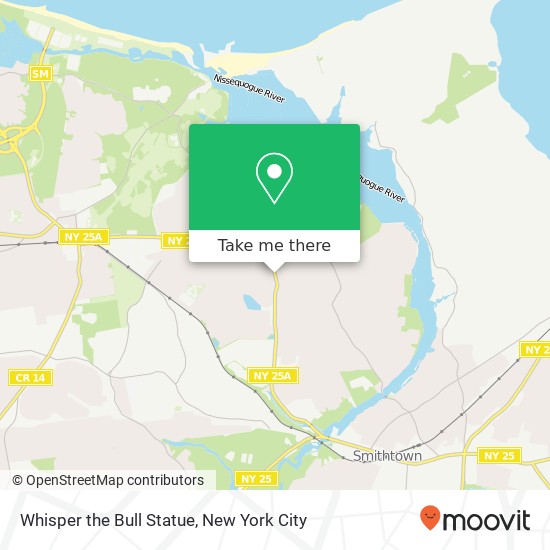 Mapa de Whisper the Bull Statue