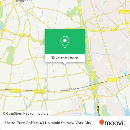 Mapa de Metro Pure Coffee, 431 N Main St