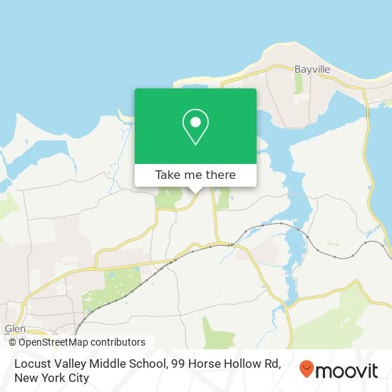 Locust Valley Middle School, 99 Horse Hollow Rd map