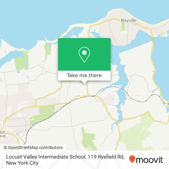 Mapa de Locust Valley Intermediate School, 119 Ryefield Rd