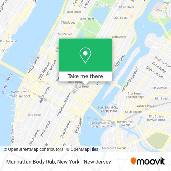 Manhattan Body Rub map