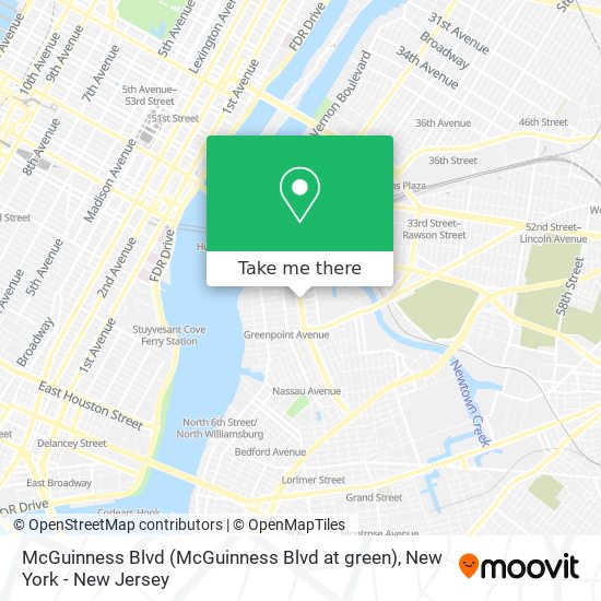 McGuinness Blvd (McGuinness Blvd at green) map