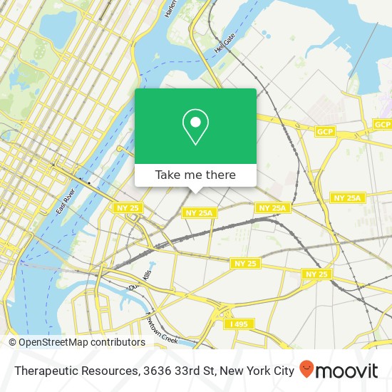 Mapa de Therapeutic Resources, 3636 33rd St