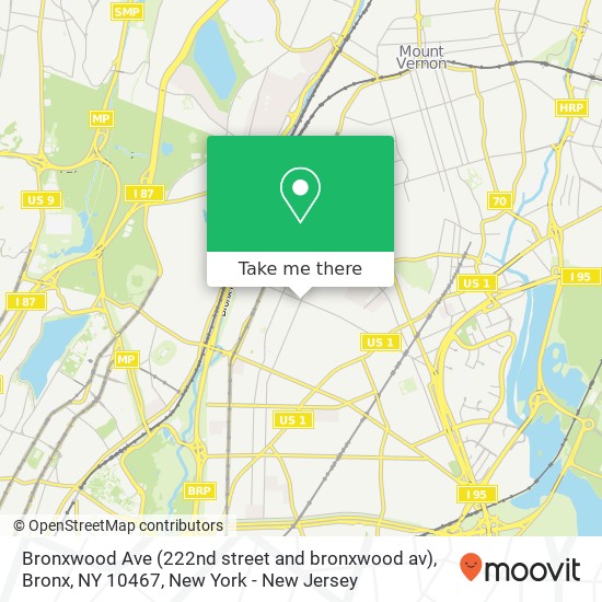 Bronxwood Ave (222nd street and bronxwood av), Bronx, NY 10467 map