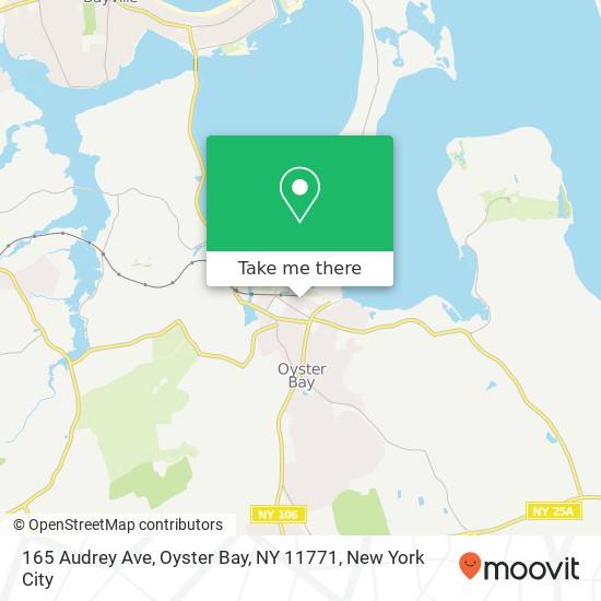 Mapa de 165 Audrey Ave, Oyster Bay, NY 11771