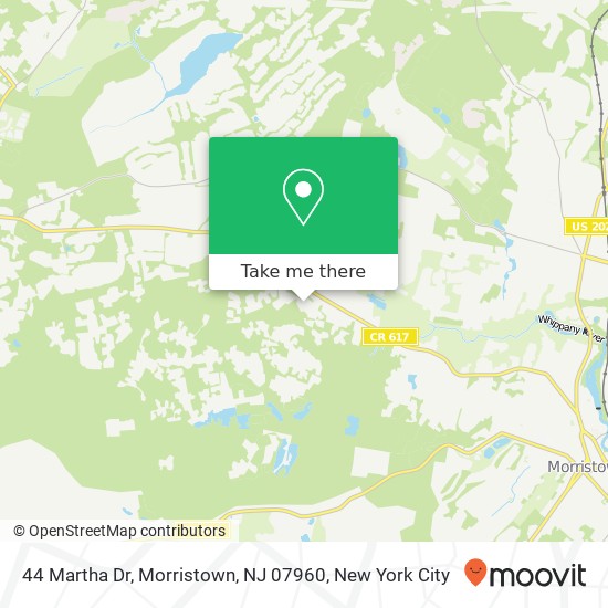 44 Martha Dr, Morristown, NJ 07960 map