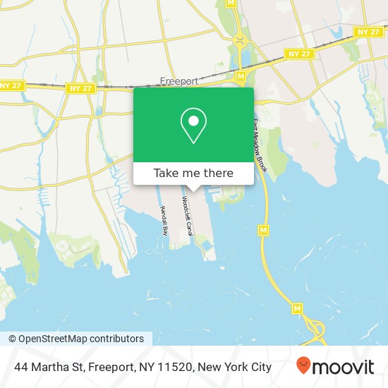 Mapa de 44 Martha St, Freeport, NY 11520