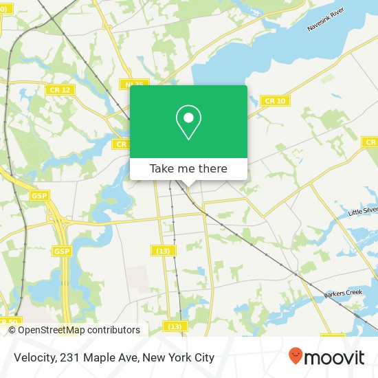 Velocity, 231 Maple Ave map