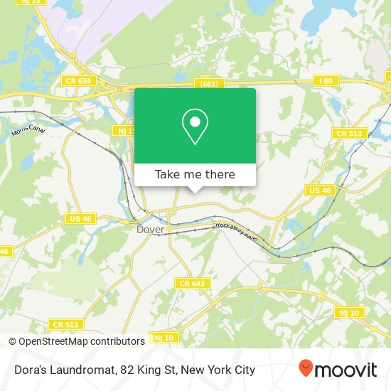 Mapa de Dora's Laundromat, 82 King St