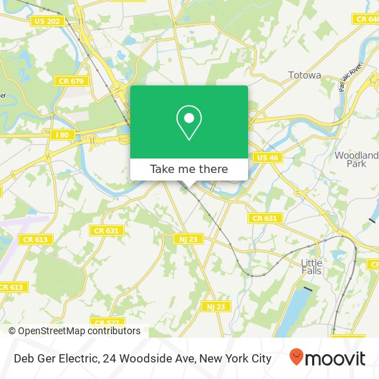 Mapa de Deb Ger Electric, 24 Woodside Ave