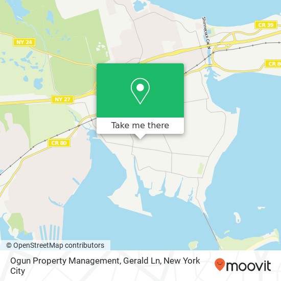 Ogun Property Management, Gerald Ln map