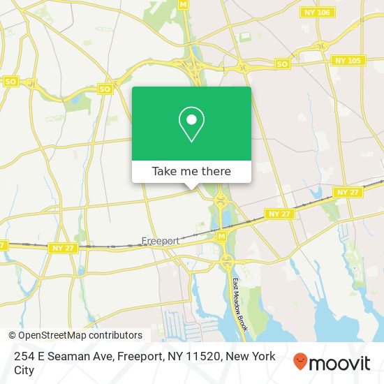 254 E Seaman Ave, Freeport, NY 11520 map