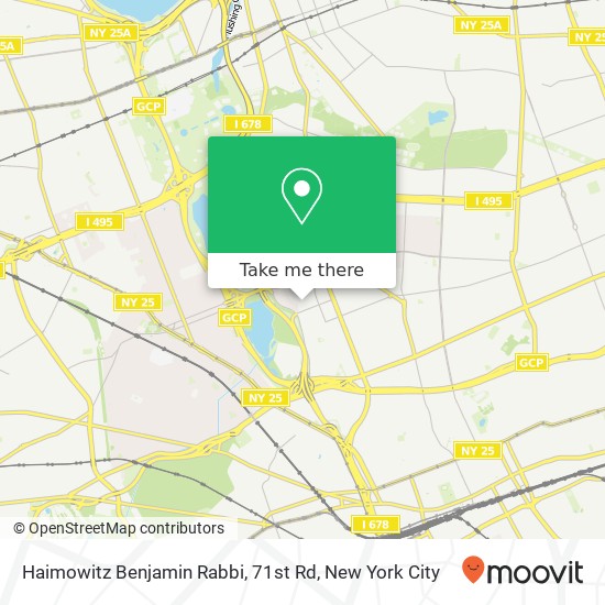 Mapa de Haimowitz Benjamin Rabbi, 71st Rd