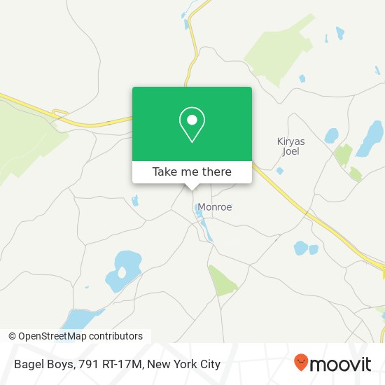 Bagel Boys, 791 RT-17M map