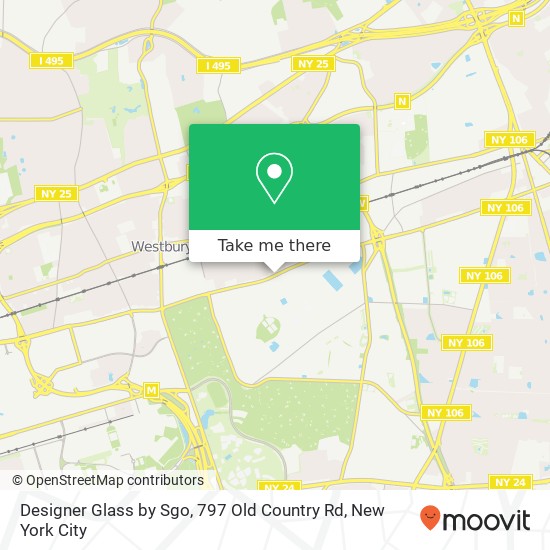 Mapa de Designer Glass by Sgo, 797 Old Country Rd