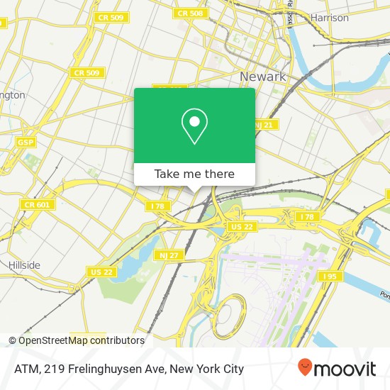 Mapa de ATM, 219 Frelinghuysen Ave
