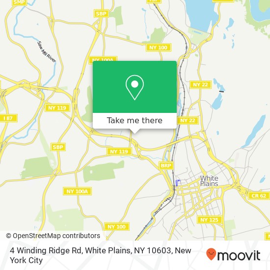 4 Winding Ridge Rd, White Plains, NY 10603 map