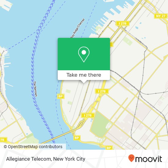 Mapa de Allegiance Telecom