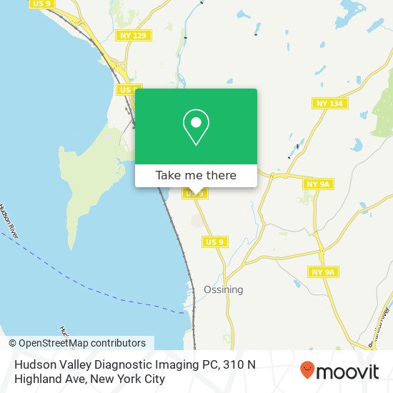 Mapa de Hudson Valley Diagnostic Imaging PC, 310 N Highland Ave