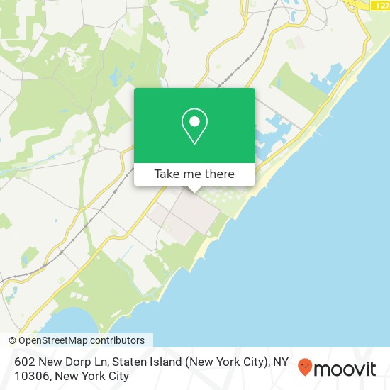 602 New Dorp Ln, Staten Island (New York City), NY 10306 map