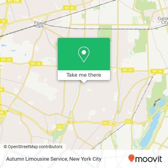 Autumn Limousine Service map