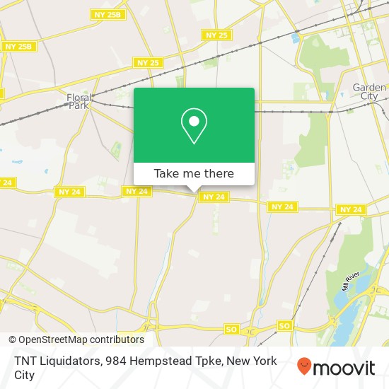 Mapa de TNT Liquidators, 984 Hempstead Tpke