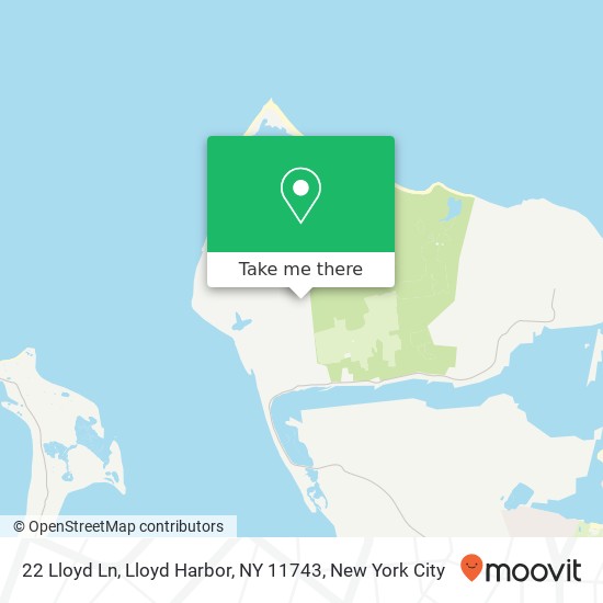 Mapa de 22 Lloyd Ln, Lloyd Harbor, NY 11743