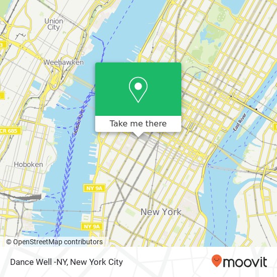 Dance Well -NY map