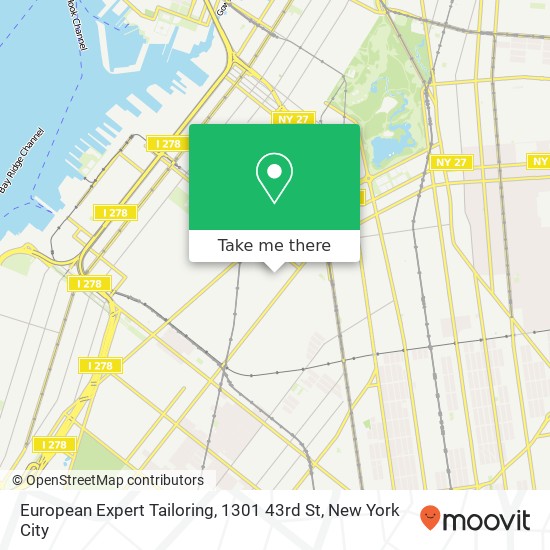 Mapa de European Expert Tailoring, 1301 43rd St