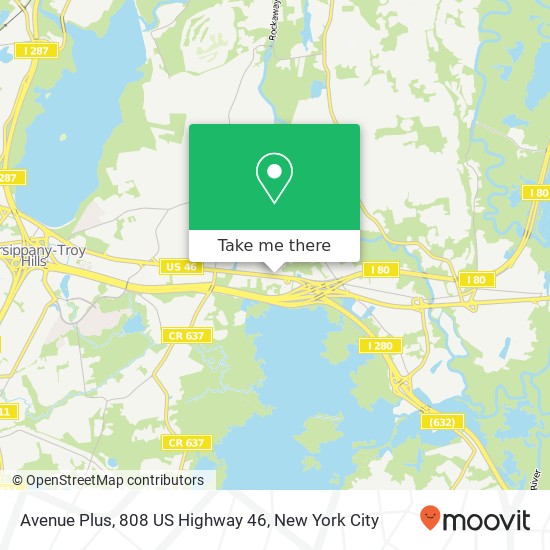 Mapa de Avenue Plus, 808 US Highway 46