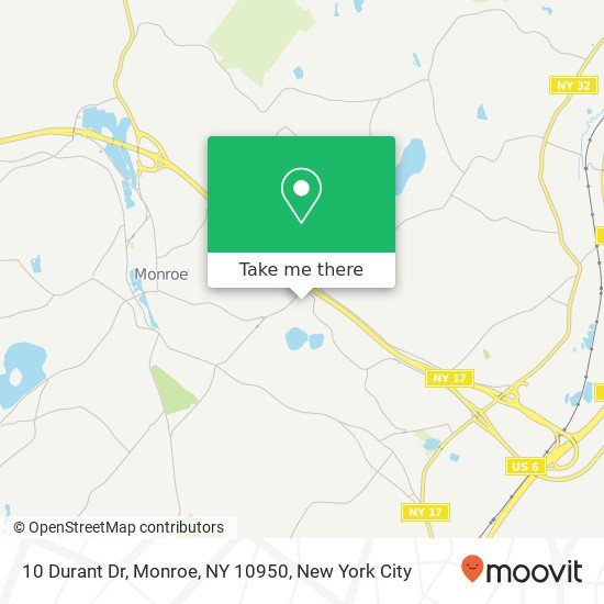 10 Durant Dr, Monroe, NY 10950 map