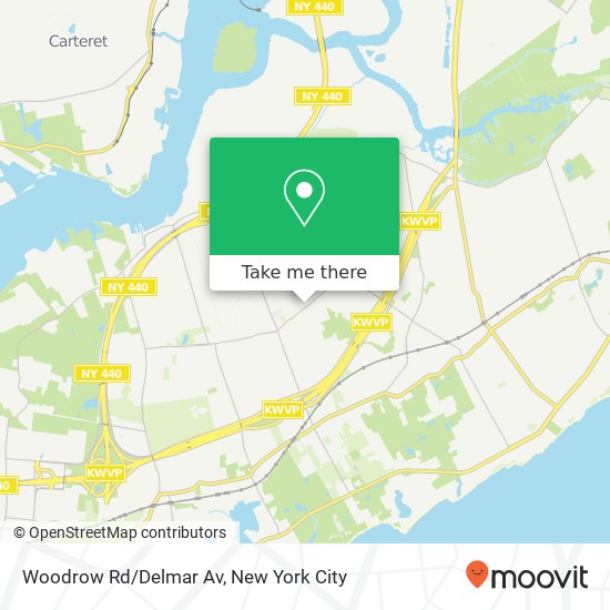Woodrow Rd/Delmar Av map