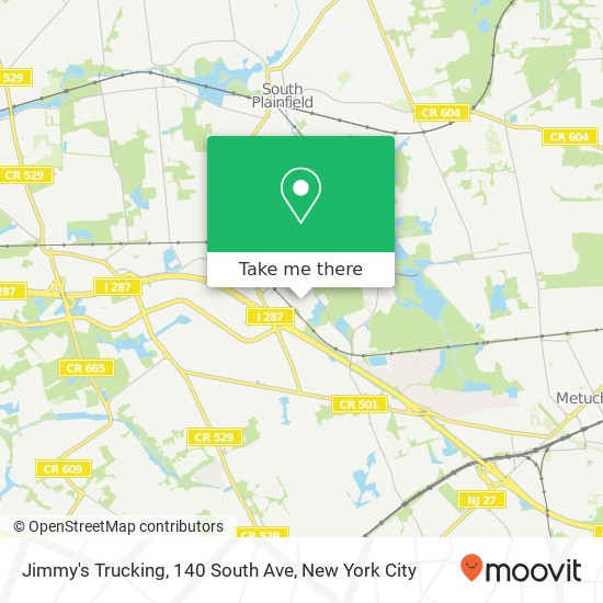 Jimmy's Trucking, 140 South Ave map