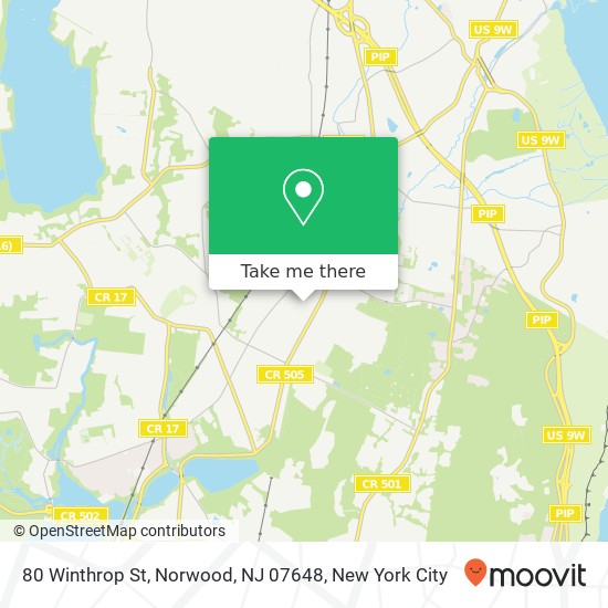 80 Winthrop St, Norwood, NJ 07648 map