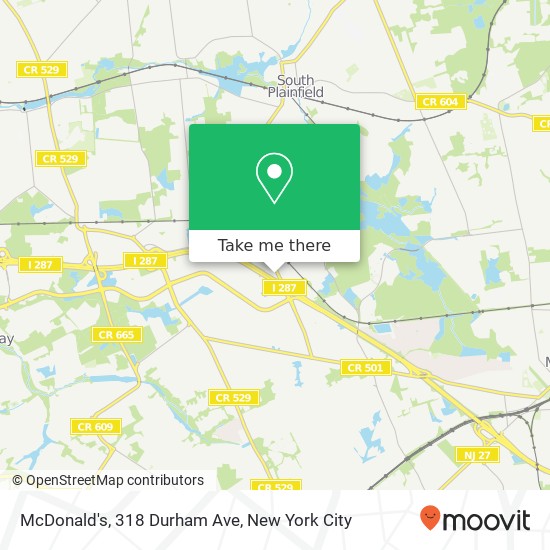 Mapa de McDonald's, 318 Durham Ave