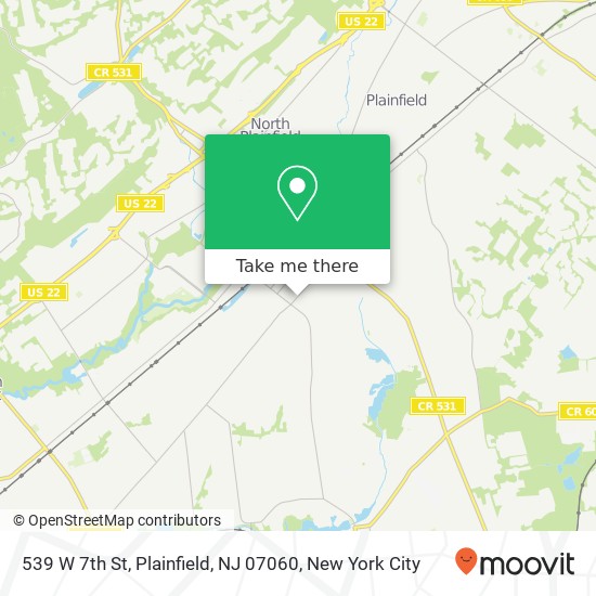 539 W 7th St, Plainfield, NJ 07060 map