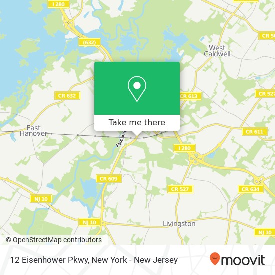 12 Eisenhower Pkwy, Roseland, NJ 07068 map