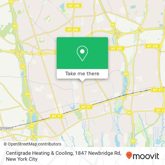 Centigrade Heating & Cooling, 1847 Newbridge Rd map