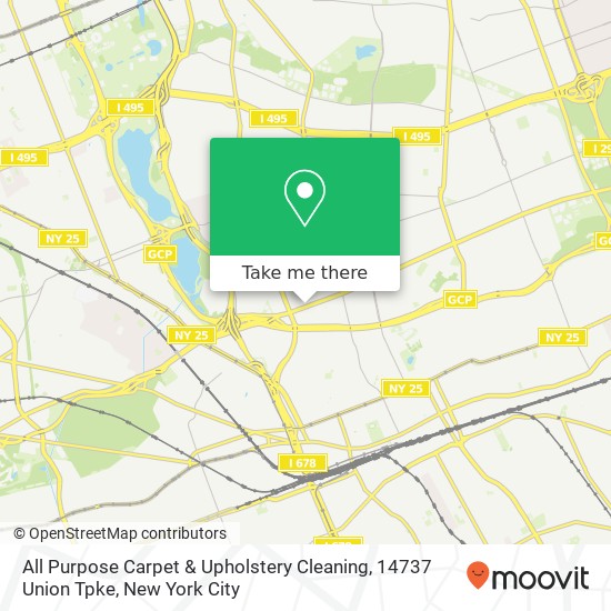 All Purpose Carpet & Upholstery Cleaning, 14737 Union Tpke map